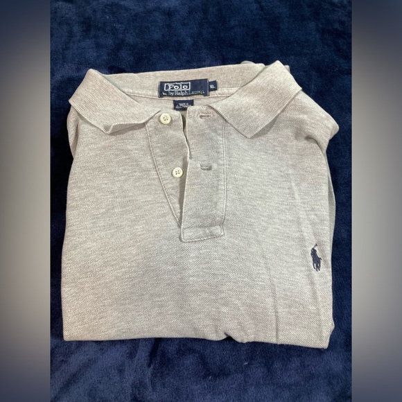 Vintage Ralph Lauren Polo, Grey, men’s size XL, with Dark Blue Polo Logo - Picture 1 of 5